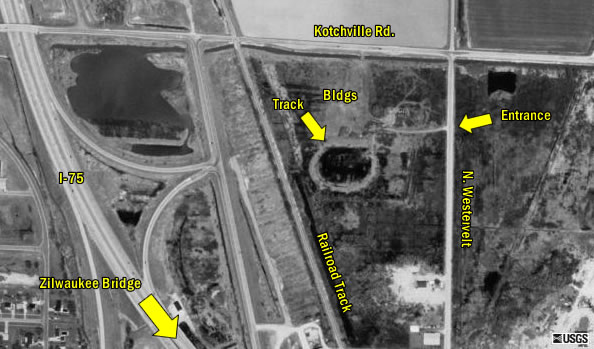 Zilwaukee Speedway - Marked Up Aerial Shot (newer photo)